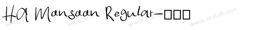 HA Monsoon Regular字体转换